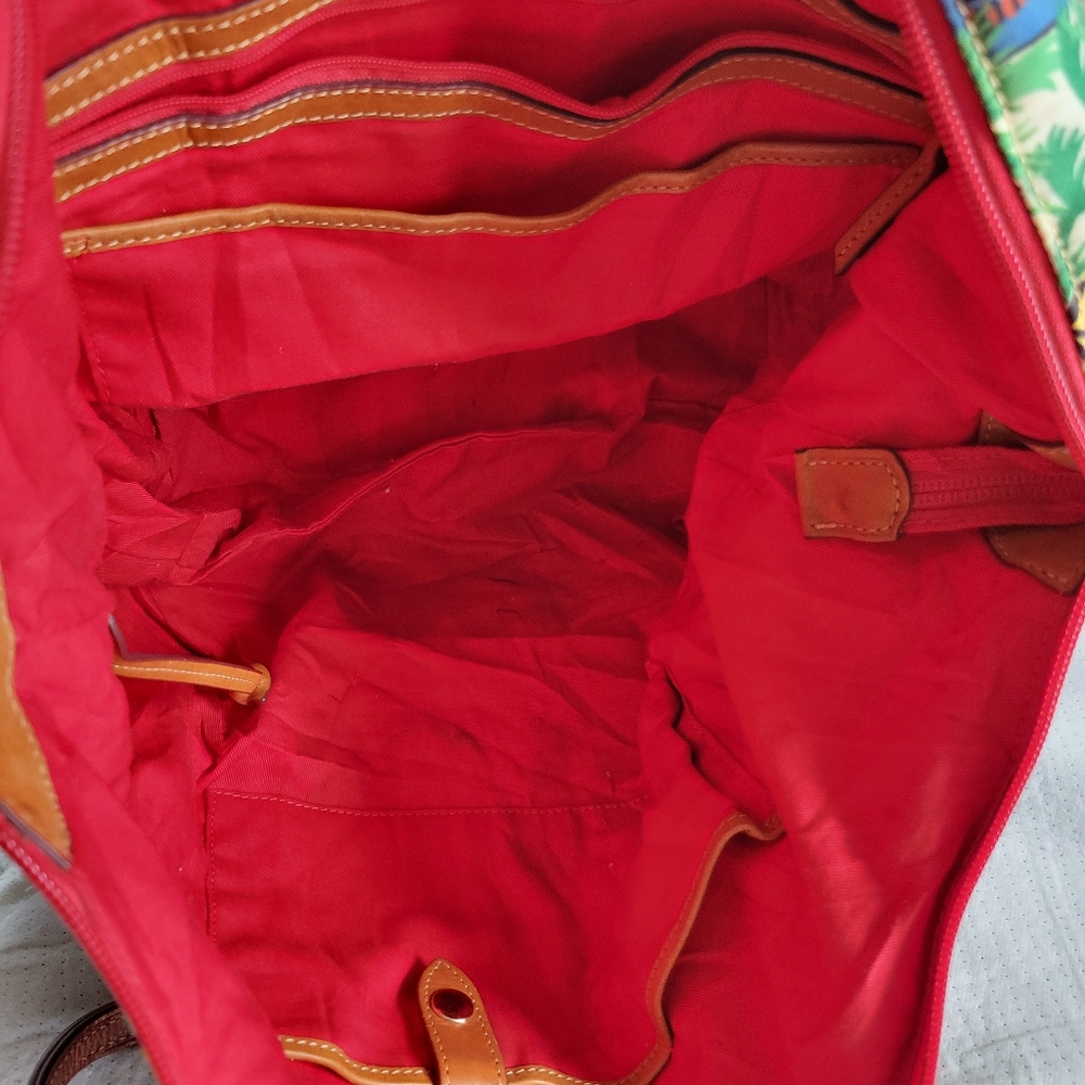 ✨️HP✨️Dooney & Bourke | Large Colorful "Sandbar" Tropical Vacation Tulip Tote - Picture 12 of 16